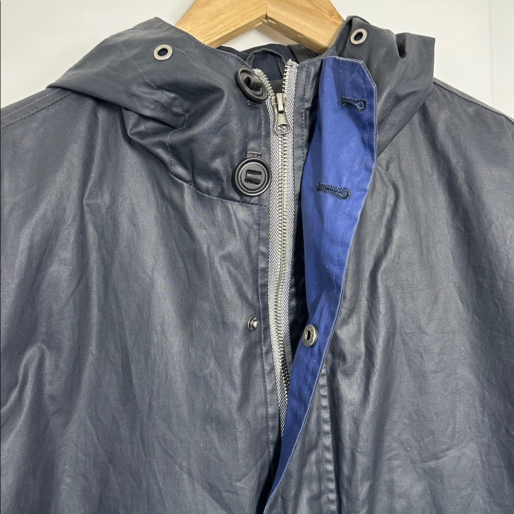 Bellfield Men’s Two-Toned Rain Jacket Blue/Black L - Picture 5 of 9
